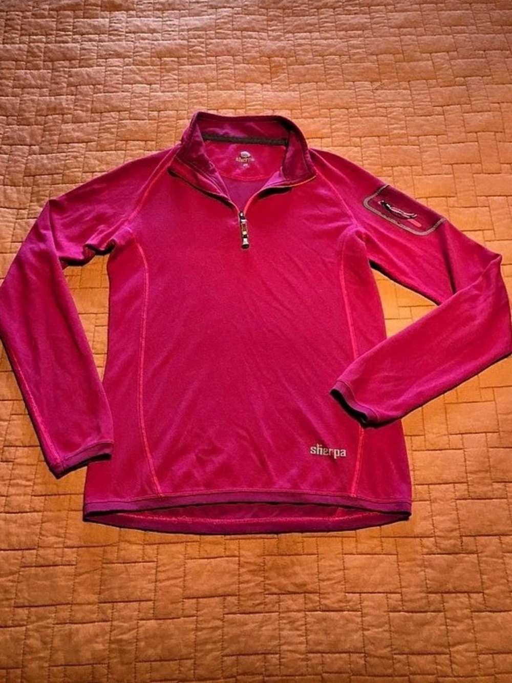 Sherpa Pink Quarter Zip Pullover Like New